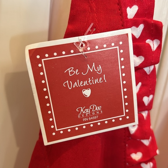 * LAST CHANCE*NWT ! Kay Dee Valentine’s Vintage look Apron - Picture 4 of 4